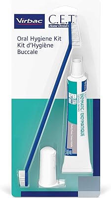Ensemble de soins bucco-dentaires virbak cet, ensemble 2 pièces, brosse à dents