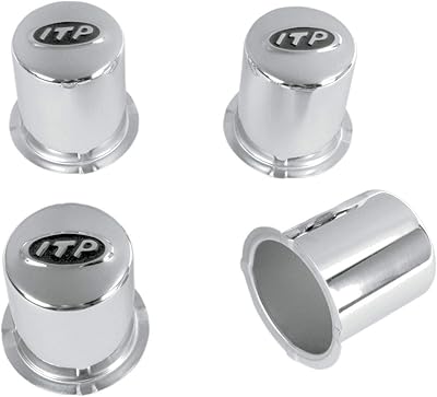Itp tires delta steel center cap - paquet de 4 (4/110) (chrome)