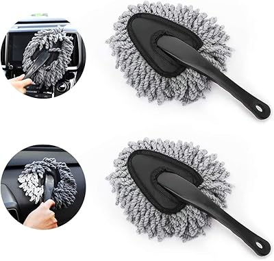 Dépoussiérage de voiture, ensemble de brosses en microfibre ultra douces pour le nettoyage