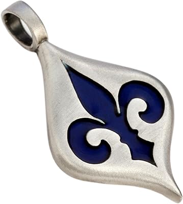 Pendentif bico fleur de lys (b106) - symbole français de la royauté