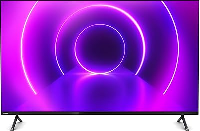 Philips 50put8215/56 téléviseur android uhd 50 pouces, noir