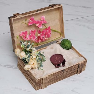 Boîte de rangement en bois, boîte de rangement de bijoux en bois vintage