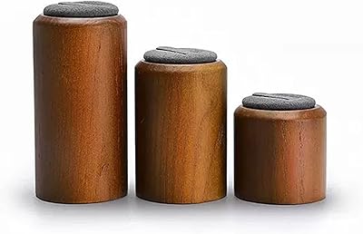 Présentoir à bijoux 3 pièces porte-bague en bois massif présentoir à bijoux support
