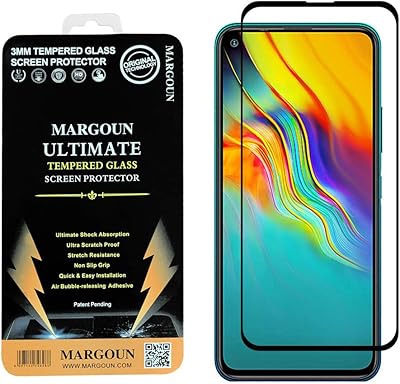 Protecteur d'écran margoun en verre trempé 9 pour infinix hot 9, couverture complète