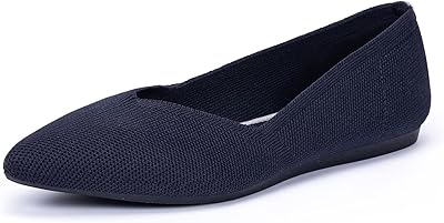 Chaussures plates classiques à bout pointu pour femmes, chaussures formelles plates et confortables