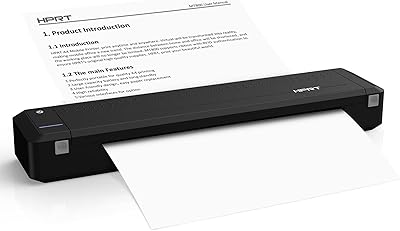 L'imprimante portable à transfert thermique hprt mt800 prend en charge les formats