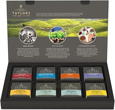 Coffret cadeau assorti de thés classiques taylor of harrogate, 48 pièces