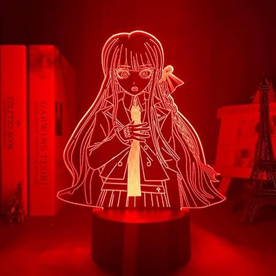 Anime danganronpa et kyoko kirigiri 3d usb led veilleuse acrylique led veilleuse