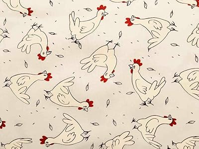 Tissu à motif coq de 3 mètres | produit fabriqué en italie |