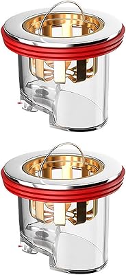 Bouchon de siphon de sol anti-odeur 2 pièces avec panier filtrant anti-colmatage