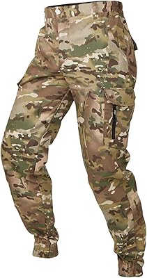 Pantalon tactique de camouflage pour hommes, imperméable, léger, ripstop, pantalon cargo effilé