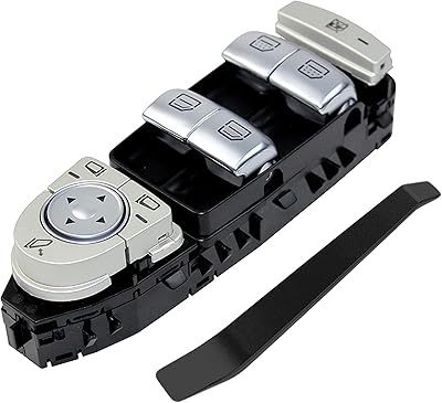 Levanlight interrupteur de commande de vitre électrique côté conducteur compatible avec mercedes-benz remplace