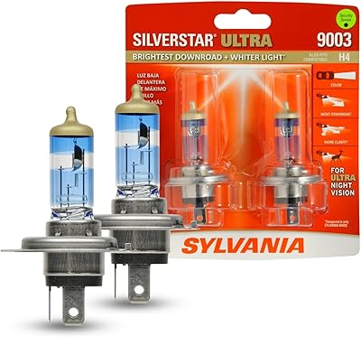 Sylvania 9003 silverstar ultra ampoule de phare halogène haute performance ampoule de remplacement