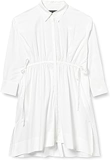 Robe chemise décontractée en popeline durable rhodes pour femme