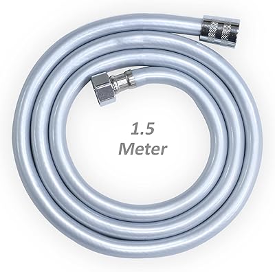 Rubik tuyau de douche flexible en pvc de 1,5 mètre, anti-torsion, résistant à la chaleur, remplacement universel, anti-enchevêtrement, anti-fuite (1,5 mètre). Diaytar : Parce que bien acheter, c'est économiser