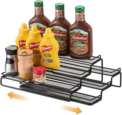 Organisateur d'étagère extensible à 3 niveaux, support de rangement d'armoire, support d'organisateur