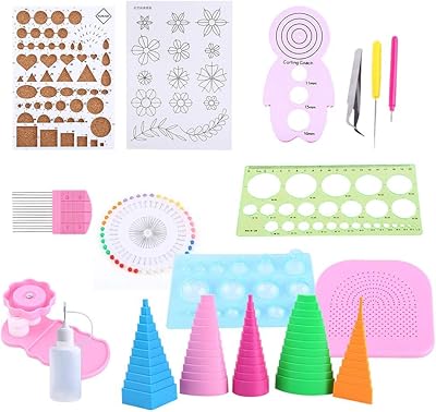 1 ensemble d'outils de quilling de papier à fente, pince à épiler