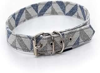 Project blu - collier pour chien danube chevron bleu (s)