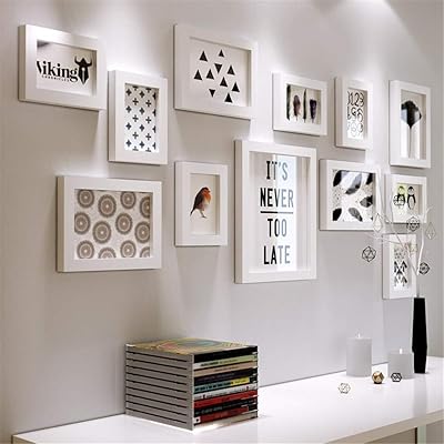 Cadre photo noir et blanc, collage de photos, cadre photo simple et moderne