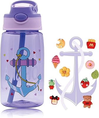 Go indigo gourde pour enfants 480 ml bouteille d'eau avec paille potable l'école