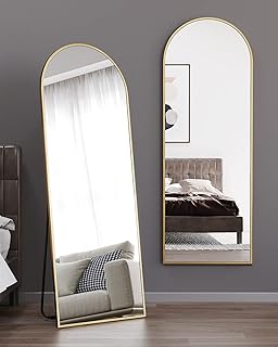 Miroir incurvé sur toute la longueur, miroir de sol suspendu vertical ou inclinable