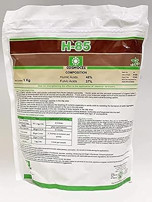 Cosmocel® h85 acide humique 48% acide fulvique 37% engrais en poudre 1kg\"garden care'