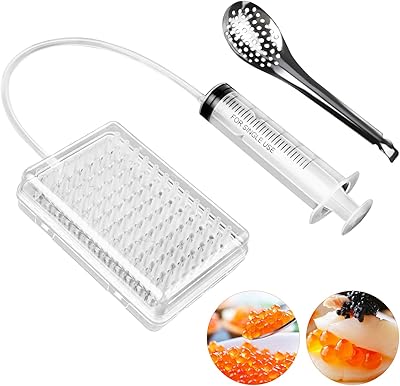 Boîte à caviar jimify compte-gouttes | kit de préparation de cuisson moléculaire