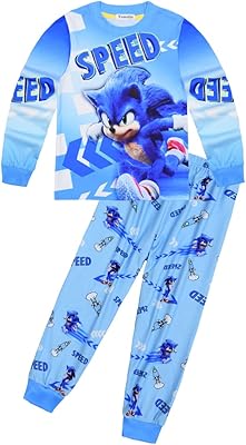 Ensemble pyjama d'été à manches courtes pour garçons et filles conçu avec les personnages du dessin animé sonic the hedgehog. Commandez en toute confiance sur Diaytar, votre marketplace de confiance