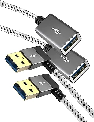 Câble d'extension usb 3.0 court, câble d'extension usb 3.0 mâle à mâle coudé