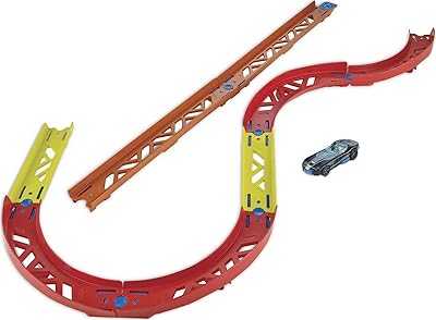 Ensemble de pièces incurvées assorties hot wheels pour 4 ans et plus