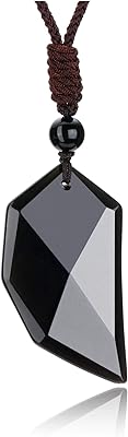 Collier pendentif en pierre précieuse de quartz de guérison à facettes en cristal