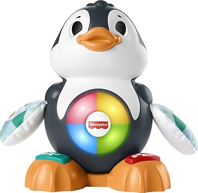 Fisher-price linkymals cool pets penguin toy jouet musical pour bébé avec lumières