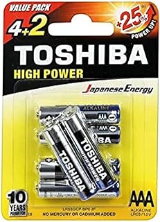 Piles alcalines aaa toshiba