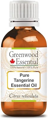 Huile essentielle de mandarine pure greenwood (citrus reticulata) distillation à la vapeur