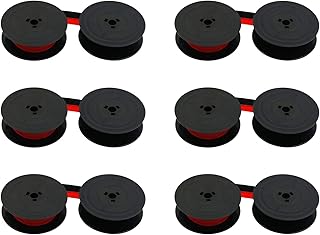 Pack de 6 rubans encreurs pour machine à écrire compatibles olivetti gr.4/gr.8