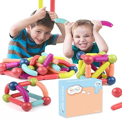 Ensemble de blocs de construction de 42 boules et bâtons magnétiques | puzzle