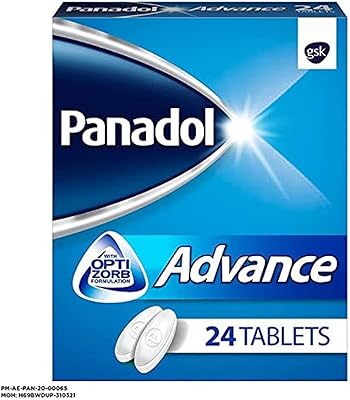 Comprimés panadol advance opti zorb pour soulager les maux de tête, de dents