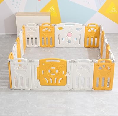 Parc pour bébé pliable hocc royal fortune avec 14 panneaux parc de sécurité