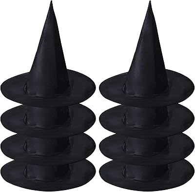 8 pièces chapeau de sorcière noir enfants halloween cosplay chapeaux de sorcière enfants accessoires de fête d'anniversaire cadeaux de noël préférés halloween décoration de la maison. Diaytar : Acheter moins cher n'a jamais été aussi facile