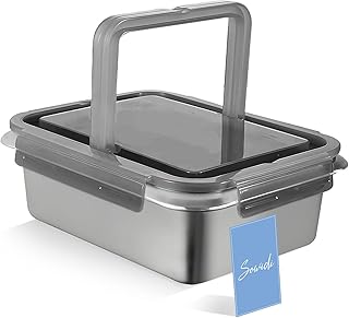Boîte à déjeuner en acier inoxydable de grande capacité en daim de 1,5