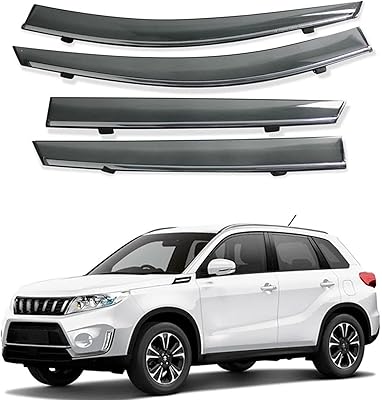 Déflecteurs d'air compatibles avec suzuki grand vitara 2015-2021, 4 pièces avant, latéraux
