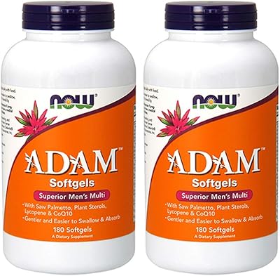 Adam multivitamine pour hommes de now foods - 180 gélules, paquet de 2