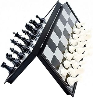 Jeu d'échecs magnétique margoun avec plateau pliable, cadeau de jeu traditionnel pour que
