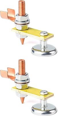Pince de masse magnétique de soudage qwork, paquet de 2 outils de support