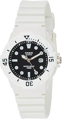 Montre casio youth pour femme, bracelet en résine à affichage noir - lrw-200h-1ev