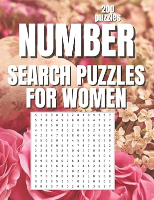 Puzzle de recherche de numéros pour femmes : livre de recherche de numéros