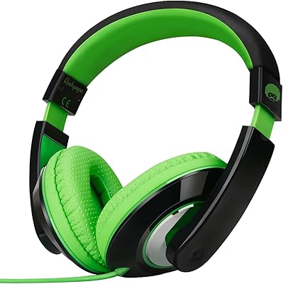 Rokbaba casque stéréo supra-auriculaire pour adultes et enfants, isolation du bruit, réglable, lourd