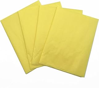 Red dot gift® 50 feuilles de papier de soie jaune pour emballage cadeau
