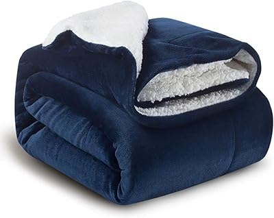 Couverture sherpa fabien simple double taille 160 x 220 cm, couverture polaire flanelle