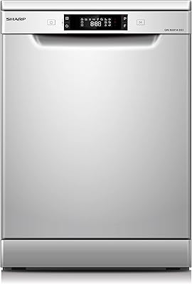 Sharp 8 programmes 14 couverts cuve autoportante en acier inoxydable à 3 niveaux